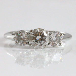 Tiffany & Co 3 Stone Diamond Ring